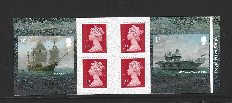 GB 2019 6 x 1st CLASS ROYAL NAVY SHIPS STAMP BOOKLET PM69 - Image 1 of 1