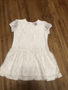 Vestido de encaje blanco roto talla 2 para niñas pequeñas - Imagen 1 de 4