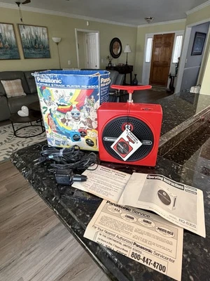 Panasonic 8 Track Player RQ-830S TNT Portable Red (See Video) Box Cords Manuals! - Image 1 of 4