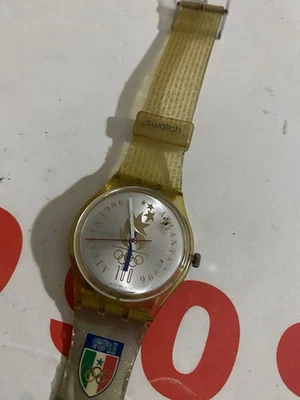 Swatch Olimpic Team Atlanta 1996 ITALIA GZ150I Non Funziona Usato - Immagine 1 di 4