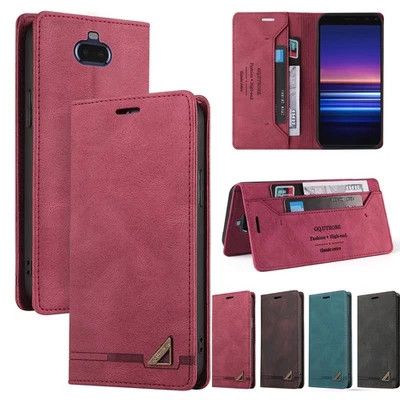 Leather Flip RFID-Blocking Wallet Case Cover For Xperia 10VI 1VI ACE III 5 V 5IV - Image 1 of 4