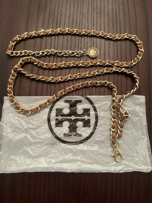 Auténtico cinturón de cuero y cadena Tory Burch talla L/XL Foto 1 de 4