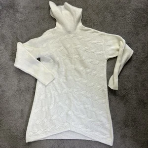 Lipsy Cream Jumper Dress Roll Neck Size 8 - Picture 1 of 2
