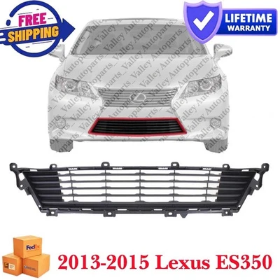 Textured Gray For 2013-2015 Lexus ES350 New Bumper Grille Front Center LX1036110 Foto 1 de 4