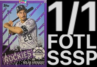 1/1 2020 Topps Nolan Arenado Bobzilla Auto 1985 Redux 35th Anniversary SSSP HOF - Image 1 of 3