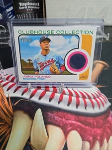 2022 Topps Heritage Jorge Polanco Clubhouse Collection Game Used Relic Mariners - Picture 1 of 3
