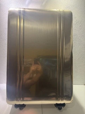 Zero Halliburton Gold 4-wheels Carry Wheeled Suitcase 21.5x31.5x10 - Image 1 of 4