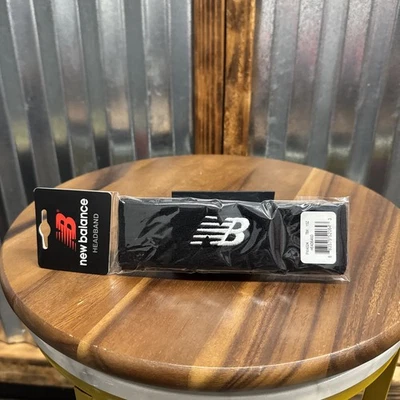 New Balance Performance Headband Large Logo Adult Unisex Black OSFA New W/ Tags - Image 1 of 3
