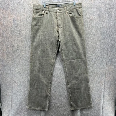 Pantalones de mezclilla Theory para hombre 36 gris algodón pierna recta informales índigo vintage ajustados Jim Foto 1 de 4