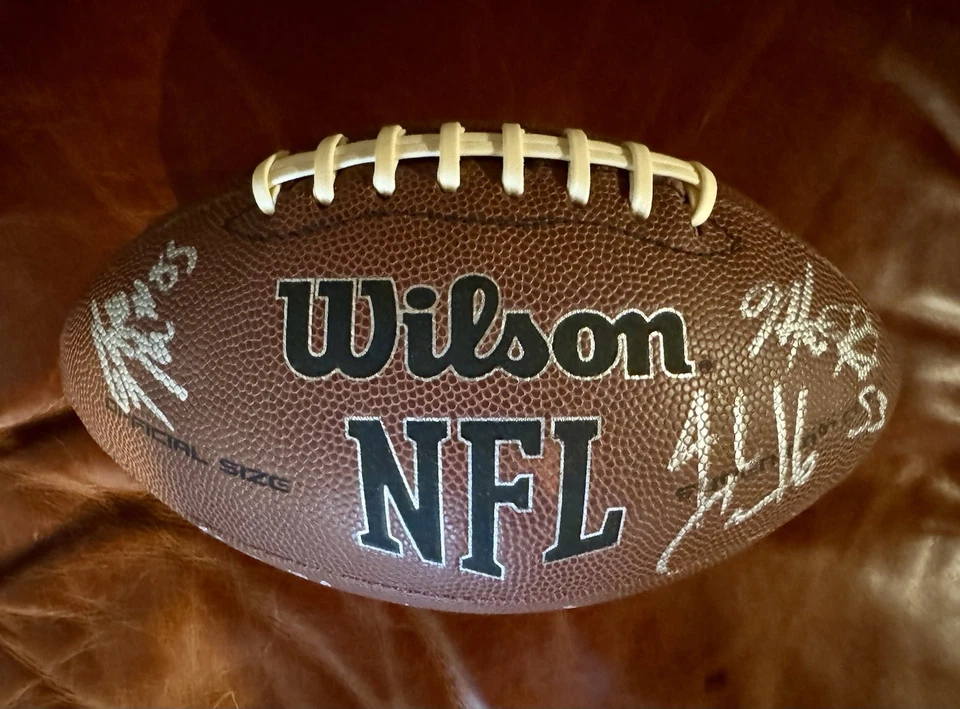 2010 克利夫兰布朗队签名亲笔签名 NFL 球队橄榄球 Josh 婴儿床带真品证明 — 第 1/4 张图片