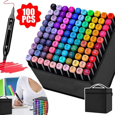 100 Farben Graffiti Stift Fettige Mark Marker Set für Sketch Marker Stifte Set - Bild 1 von 4