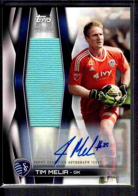 2018 Topps MLS Jumbo Relic autógrafo Tim Meliá 14/25! Sporting Kansas City Foto 1 de 2