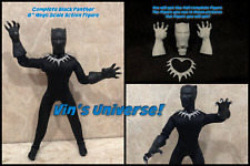 Custom 1/9th - 8" Mego Scale Marvel Avengers Back Panther Complete Action Figure