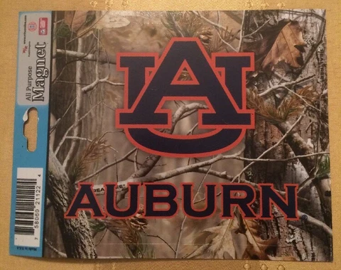 Auburn Tigers All Purpose Camo Camouflage Magnet NCAA Cover