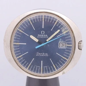 OMEGA Geneva Dynamic TOOL107 Day date Blue Dial Automatic Men's from JP - Picture 1 of 3
