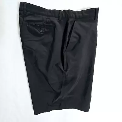 Pantalones Cortos FJ Footjoy Para Hombre Golf Chino Elastizados Negros Talla W42 Frente Plano Foto 1 de 4
