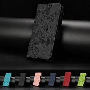 Leather Cover For iPhone 16 15 14 13 12 11 Pro Max/XR/XS/6/8/7 Wallet Stand Case - Picture 1 of 74