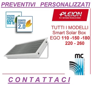 PLEION EGO tutti i modelli PANNELLO SOLARE ACCUMULO INTEGRATO  - SCELGA IL SUO - Foto 1 di 4