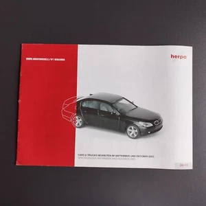 HERPA  toy cars and trucks German/English  brochure / catalog Sept/Oct 2003 - Picture 1 of 20