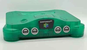 NEW Nintendo 64 N64 Limited Clear Emerald Green Custom Multi-Color LED Rare - Picture 1 of 6