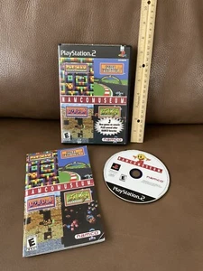 2001 Namco Museum PS2 Game~Pacman~DigDug~Galaga Pole Position ~w/Guide ~Vintage - Picture 1 of 8