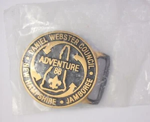 Daniel Webster Council 1988 Adventure Jamboree Belt Buckle NIB - Picture 1 of 1