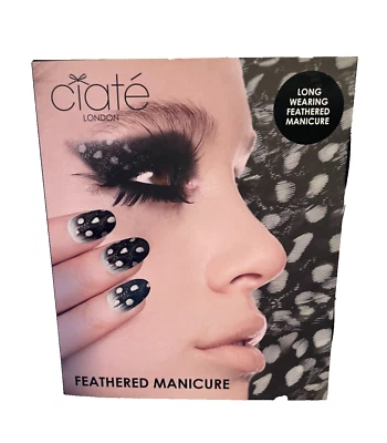 NIB Ciate London Black And White Feathered  Manicure Box Set - Image 1 of 3