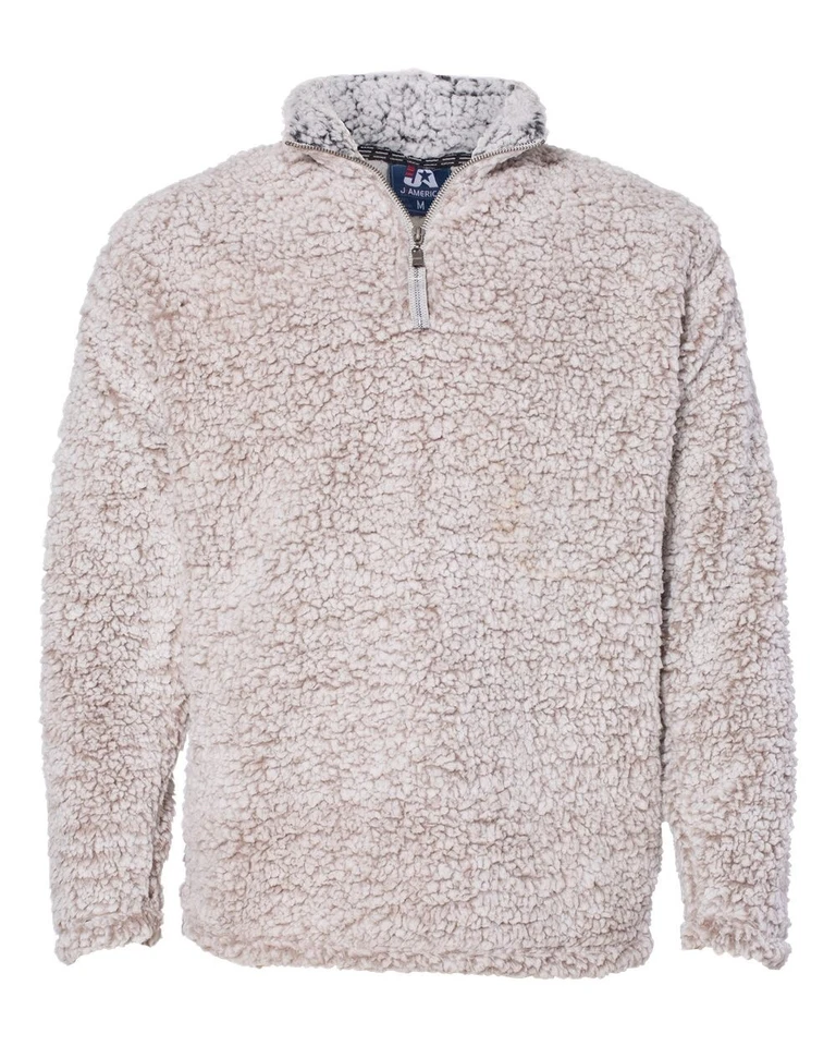 J. America Sherpa Quarter-Zip Pullover 8454 S-3XL 3 Colors - Image 1 of 1