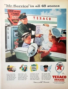Texaco Sky Chief Vintage 1956 Anuncio Impreso Efímero Arte de Pared Decoración MR Servicio - Imagen 1 de 1