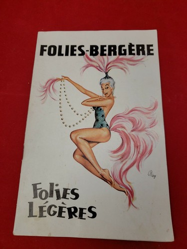 Folies Bergere French Program vintage very good condition pin up girls