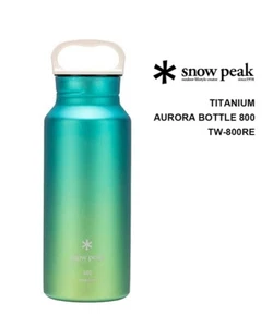 Snow peak Aurora Bottle 800 Ocean 2023 TW-800RE-OC Titanium Water Bottle Japan - Picture 1 of 2