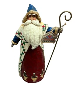 Jim Shore "Santa with Cane" Statue 105533 Figure Figurine Vintage 2002 Enesco - Picture 1 of 5
