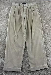 Abercrombie & Fitch Corduroy Pants Men's 34x30 Wide Leg Baggy Vintage Y2K - Picture 1 of 11