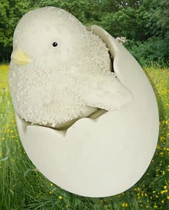 Estatuilla de pollito bebé de colección Dept 56 incubar de huevo agrietado - coleccionable de Pascua - Imagen 1 de 24