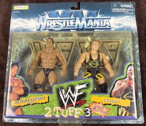 WWF 2 Tuff 3 The Rock & Owen Hart Wrestlemania 15: Action Figures Jakks 1998 - Picture 1 of 12