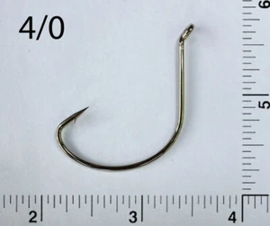 PACK DE 50 ganchos de pesca tamaño 4/0 TACKLEWORKS offset níquel kahle ojos doblados - Imagen 1 de 2