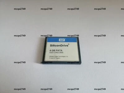 WD SiliconDrive 4GB PATA CF WD CF Karte SSD-C04G-3500 - Bild 1 von 2