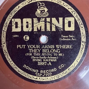 10" 78 RPM-Irving Kaufman-Put Your Arms Where They Belong/Thinking of You/3887 - Bild 1 von 4