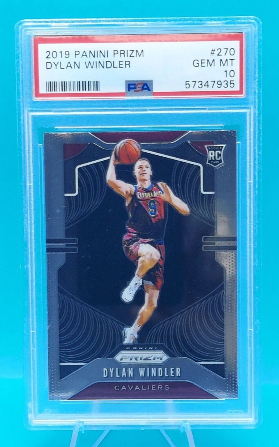 2019 Panini Prizm #270 Cleveland Cavaliers DYLAN WINDLER RC - PSA GEM MINT 10