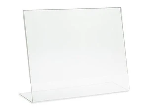 6 PC 11"x8.5" Horizontal Photo Frame Free Standing Sign Holder Clear Acrylic AZM - Picture 1 of 2