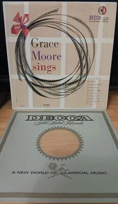 Grace Moore Sings - Decca gold label mono LP Record excellent, cover VG - Image 1 of 3