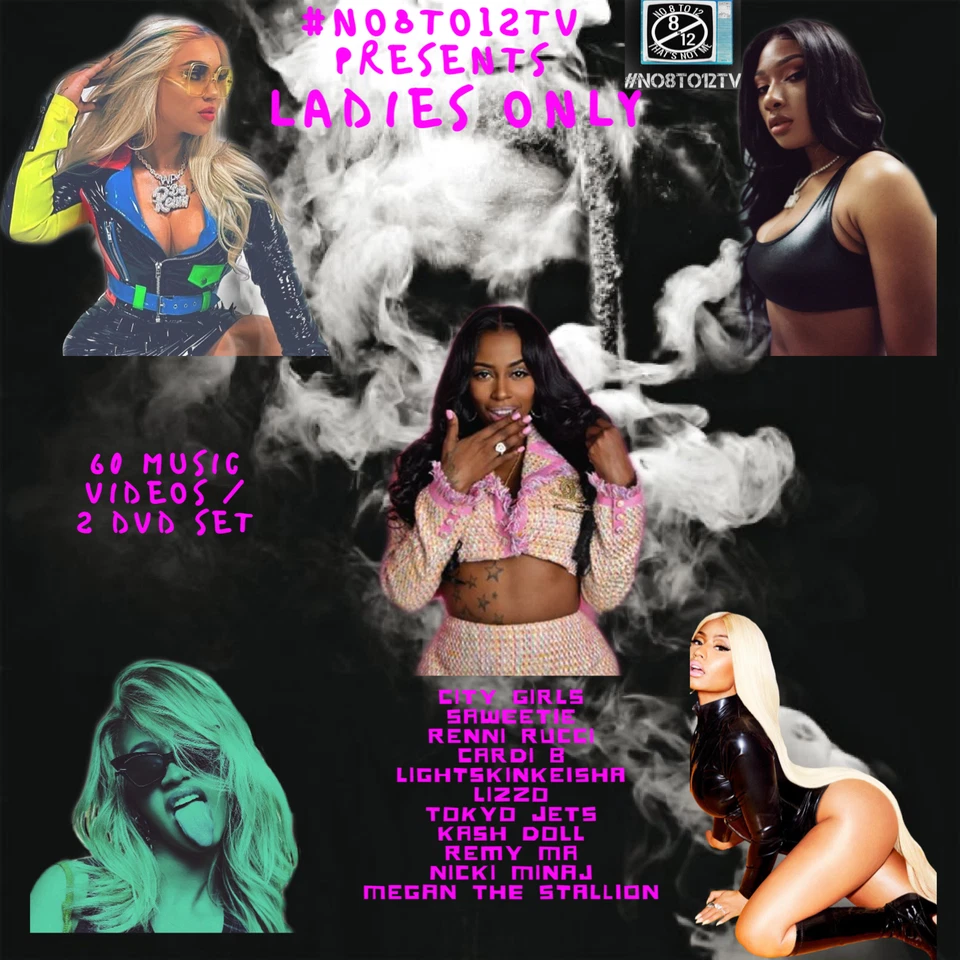 Ladies Only DVD ..60 Official Hip-Hop videos *2 DvDs* All female artists (New) - image 1 of 1