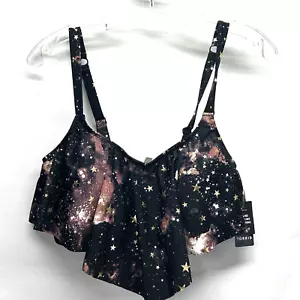 Top bikini donna Torrid M/L 10 balza celeste senza ferretto foderato leggero NUOVO (SH5 - Foto 1 di 5