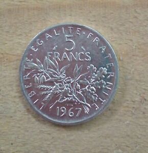 5 Francs argent Semeuse 1967