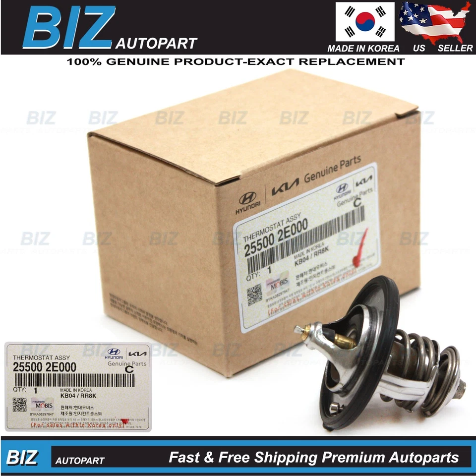 Genuine Thermostat for 11-21 Elantra Tucson 12-25 Forte Seltos Soul 25500-2E000 - Imagem 1 de 4