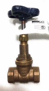 Nibco T-131 NL1C006 Bronze Absperrschieber 1/2 Gewinde 150 SWP 300 CWP schneller Versand - Bild 1 von 4