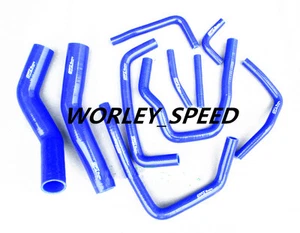 SILICONE RADIATOR HEATER HOSE FOR90-97 Toyota Land Cruiser HDJ80 1HD-T 4.2L BLUE - Picture 1 of 6