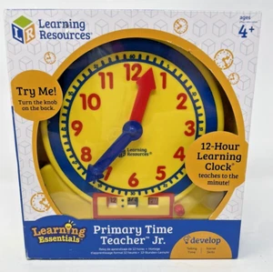 Learning Resources Primary Time Teacher Junior 12 Hour Learning Clock - Picture 1 of 11