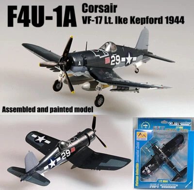 Easy Model 37231 1/72 US F4U Corsair fighter VF-17 Ike Kepford diecast plane - Image 1 of 4
