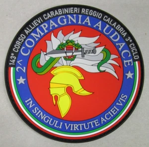 Patch pvc "2^ Cp. AUDACE - 143° CORSO ALLIEVI CC REGGIO CALABRIA - 3° CICLO" - Imagen 1 de 2